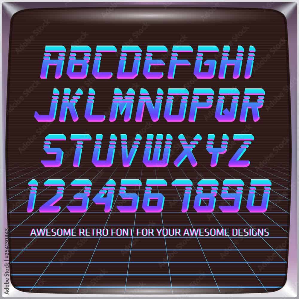 Retro Futuristic Font Styles